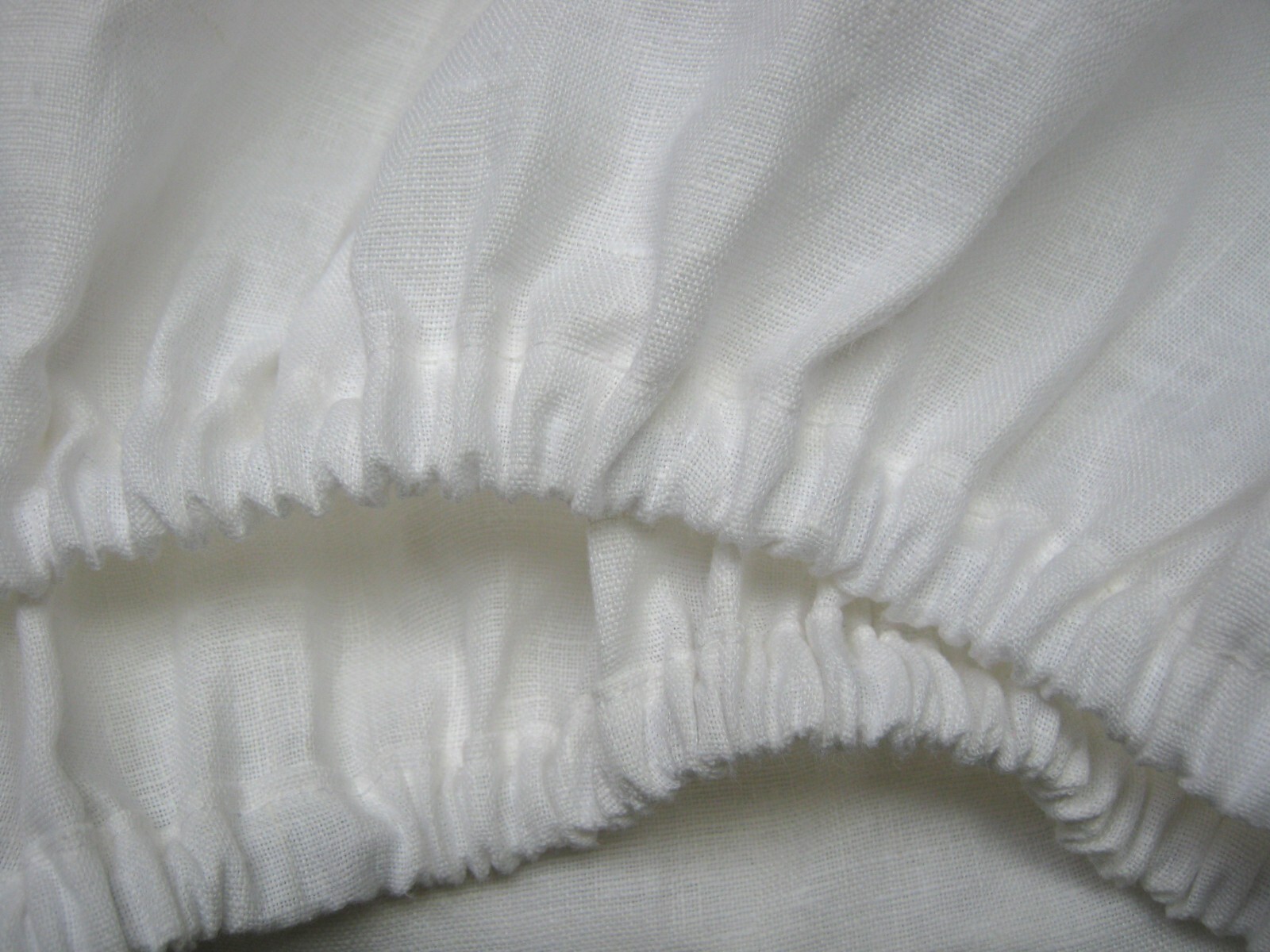 Linen Fitted Sheet European Sizes White Oatmeal Beige Leinen Spannbettlaken deep gallery