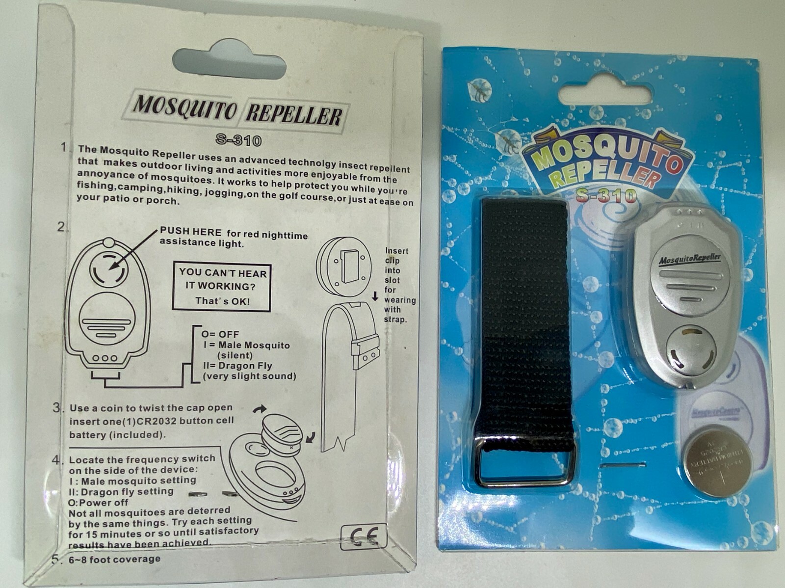2-Pack Personal Ultrasonic/Chemical-Free Mosquito Repeller with Nighttime Light gallery