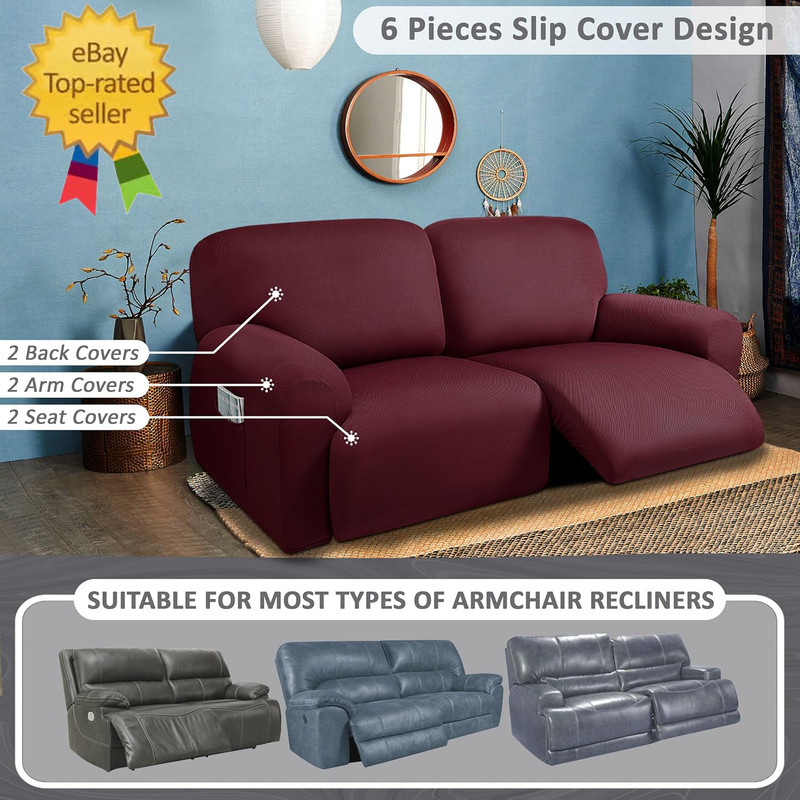 Extra Wide 75" - 100", Reclining 2 Seater Sofa, Extra Wide Reclining Love Seat gallery
