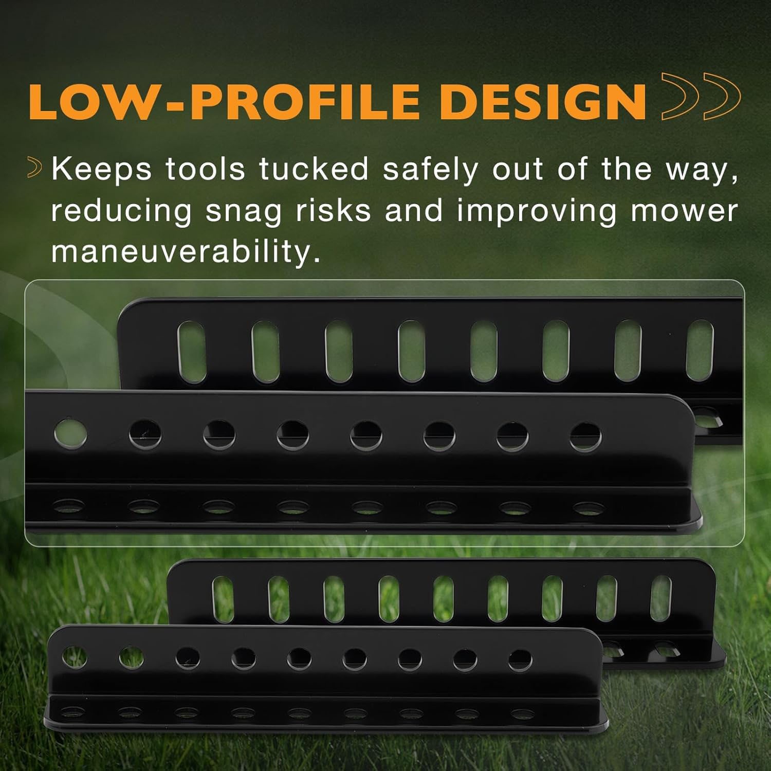 Mower Trimmer Rack Lockable For Most Walk-Behind Stand-On & ZTR Lawn Mower Black gallery