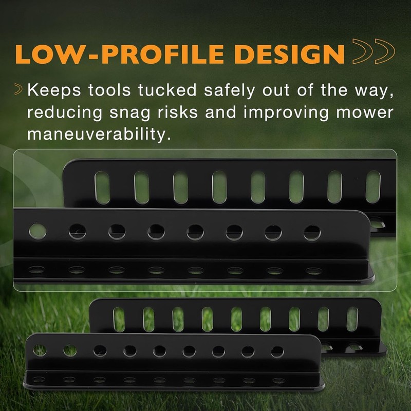 Mower Trimmer Rack Lockable For Most Walk-Behind Stand-On & ZTR Lawn Mower Black gallery