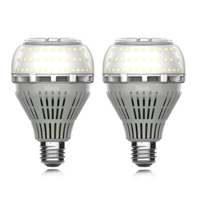 2 Pack 22W LED Light Bulb 200W Equiv.4000lm 5000K Clear White For Home Lighting gallery