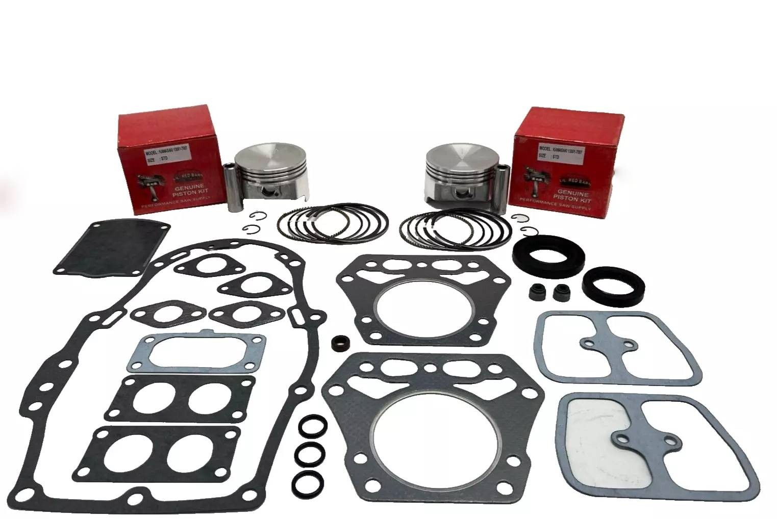 2 NEW STANDARD PISTON KITS GASKETS & SEALS FH601V FH641V FH680V FH641D FH680D gallery