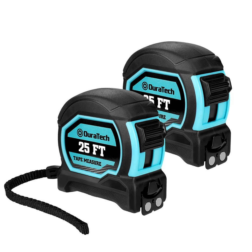 DURATECH 2PC 25FT Magnetic Tape Measure Fractions 1/8 Retractable Measuring Tape gallery