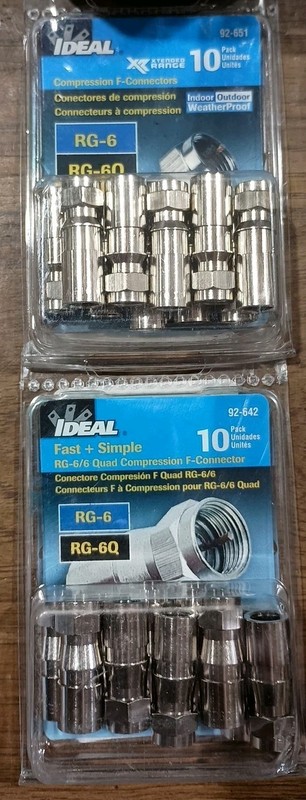 Ideal Compression Connector Installation Kit w/ (80) Compression F-Connectors gallery