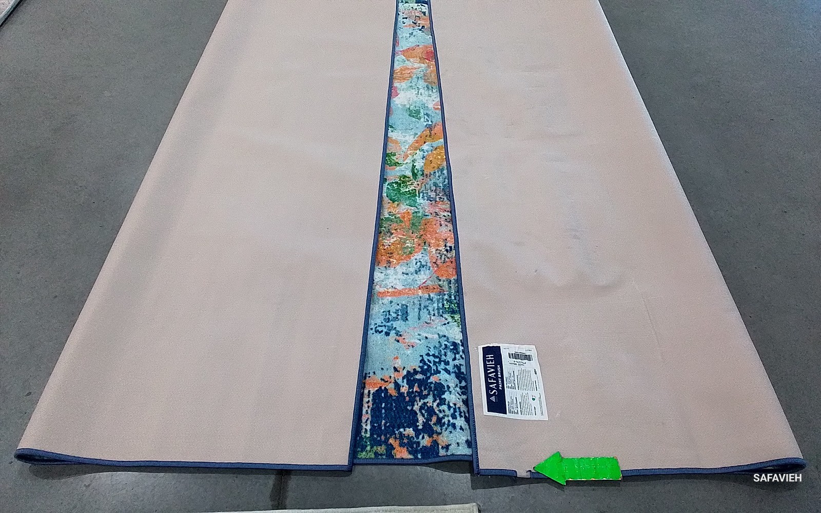 NAVY / ORANGE 7'-9" x 10'-0" Damaged Rug, Reduced Price 1172784545 PTB157N-8 gallery