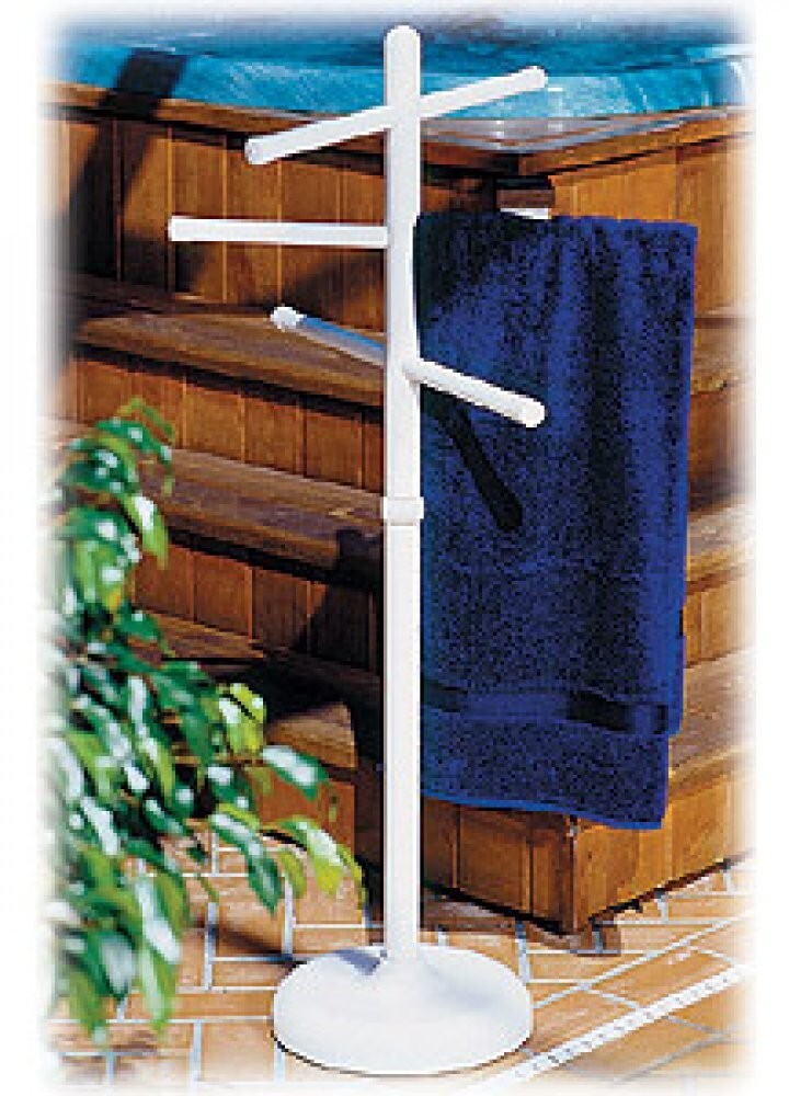 Poolside & Outdoor 3 Bar Vertical Towel Rack gallery