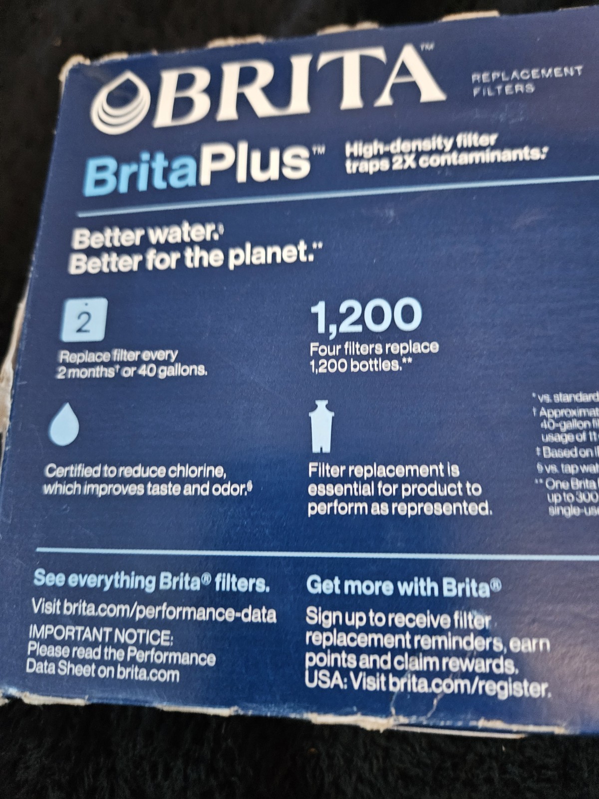 BRITA BritaPlus Replacement Water Filters 4 Pack - Brand New Factory Sealed gallery