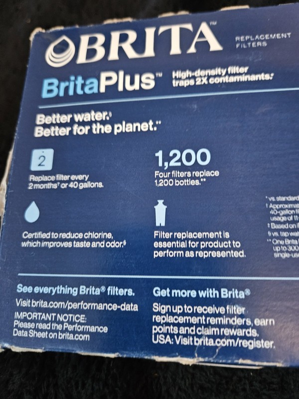 BRITA BritaPlus Replacement Water Filters 4 Pack - Brand New Factory Sealed gallery