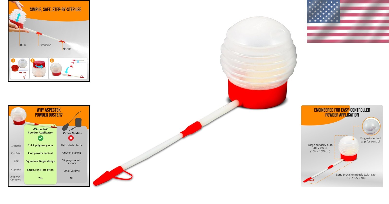 Ergonomic Powder Applicator for Fine Dust - Versatile Tool for Home Maintenance gallery