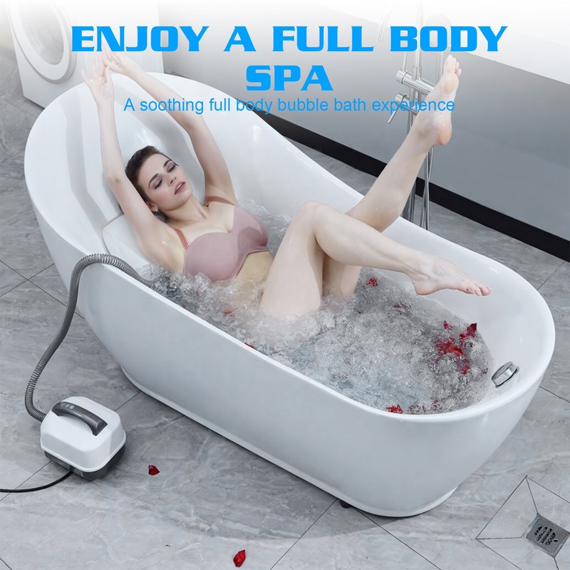 Spa Bubble Machine, Adjustable 6 Speed, Electric Air Pump, Remote, Bathroom New gallery