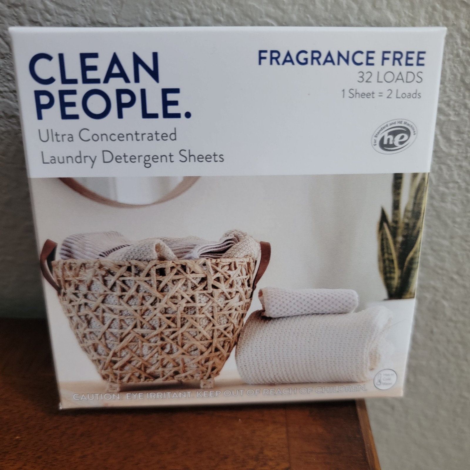 Clean People Ultra Concentrated Laundry Detergent Sheets 32 Loads Fragrance Fre gallery