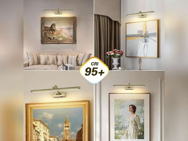 Wireless Picture Light Rechargeable Gallery Lighting Battery Picture Frame 2700K gallery