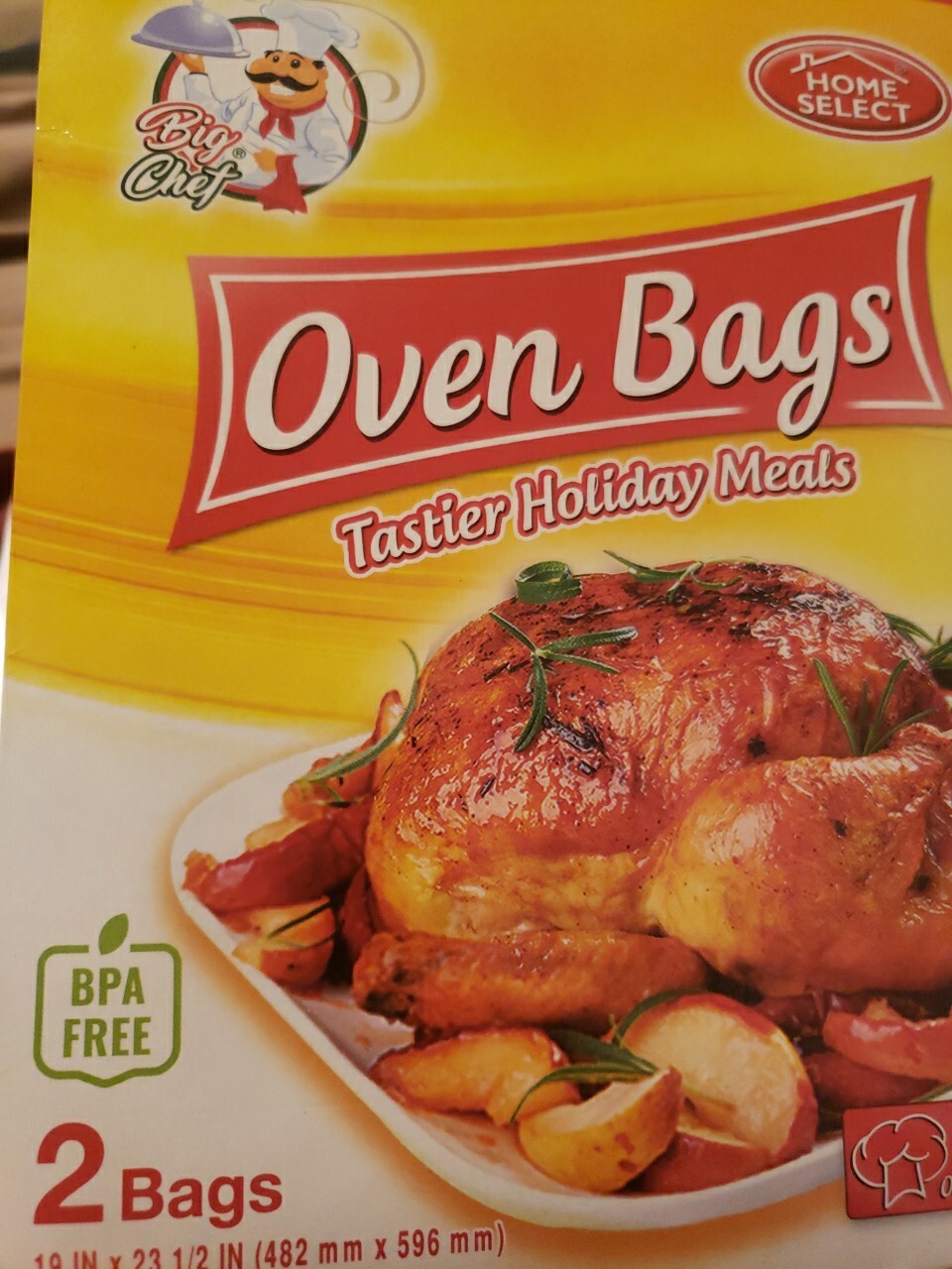 2 XL Size 20 Pound Large Turkey Baking Bags - 1 Package Oven Bags - 19” X 23” gallery