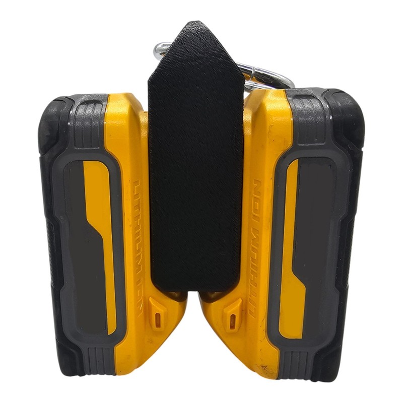 Mini Carrier Compact 20V Battery Holder for DeWalt w/ Carabiner Clip gallery