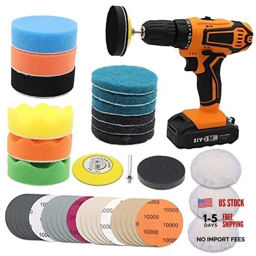 Car Headlight Restoration Kit, 3 Inch Car Polishing Sanding Discs with 41 PCS gallery