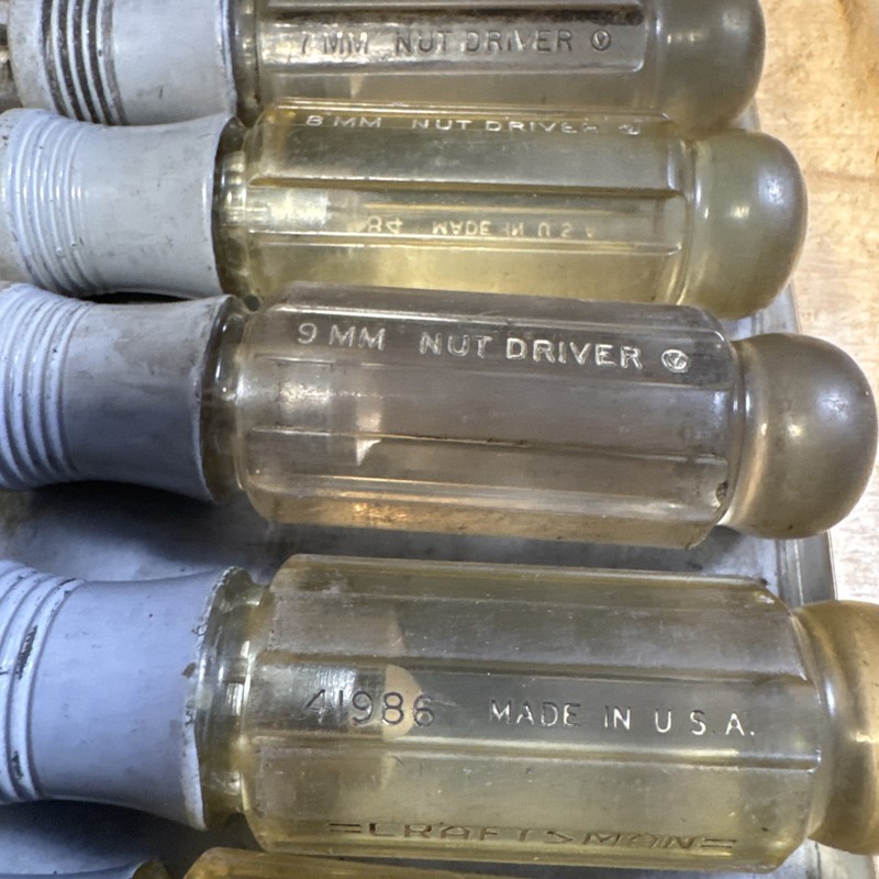 Vintage Craftsman Metric Nut Driver Set 5mm–11mm USA Made Used gallery