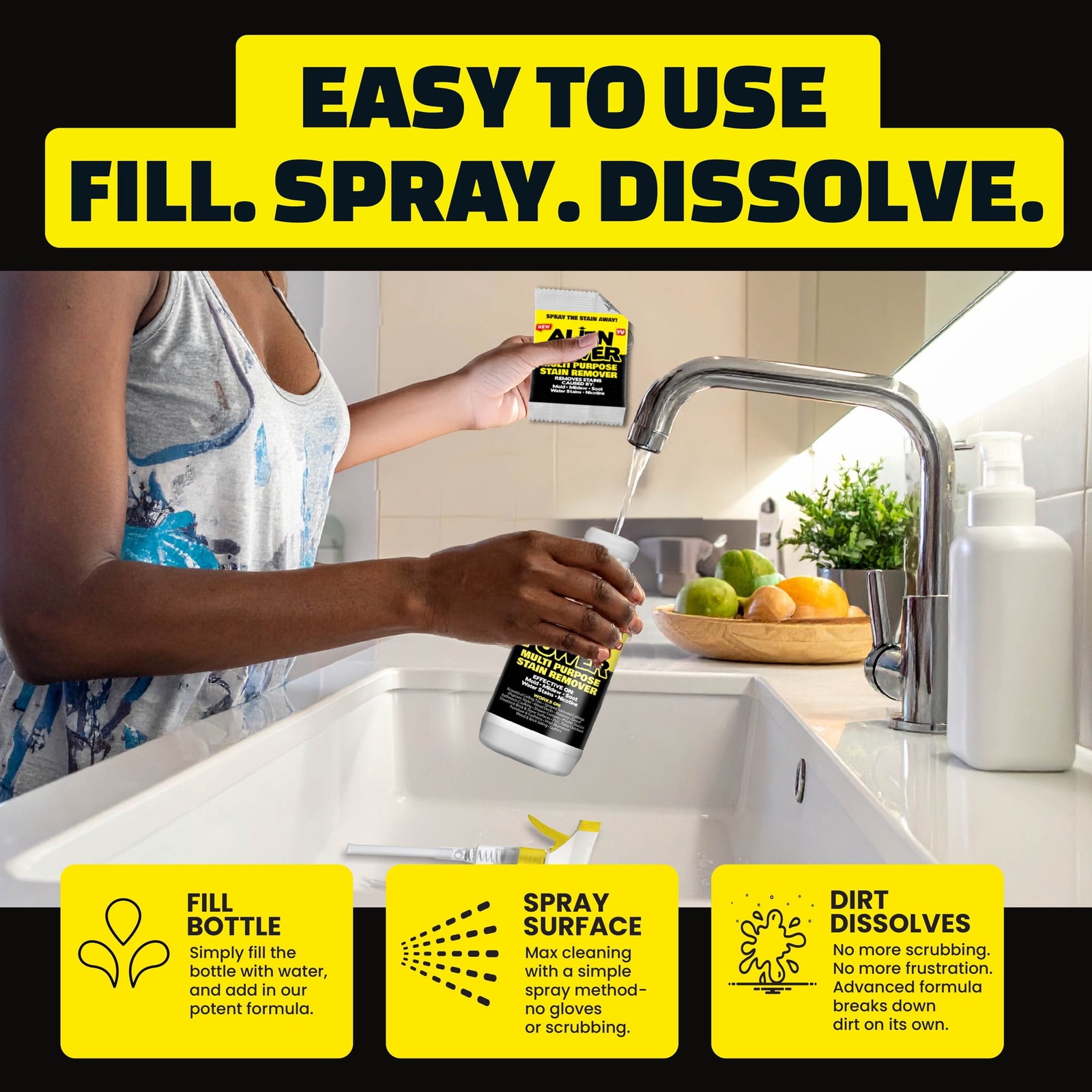 Alien Power Multi Purpose Stain Remover Set for Mold Mildew & Hard Water Stains gallery