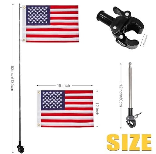 American Boat Flag Pole Kits Small American Flag with Retractable Flag Pole gallery