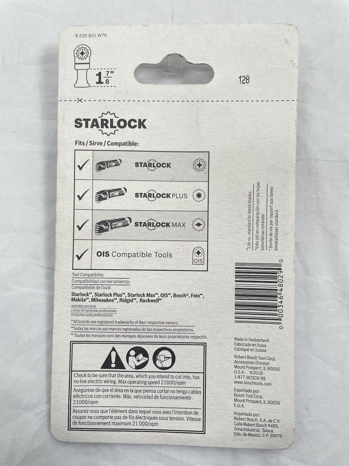 Bosch OSL114F Starlock 1-1/4" Oscillating All-Purpose Plunge Cut Blade gallery