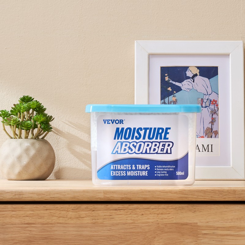 VEVOR Moisture Absorber Boxes 6 Packs 10.8 oz Fragrance Free Moisture Absorbers gallery
