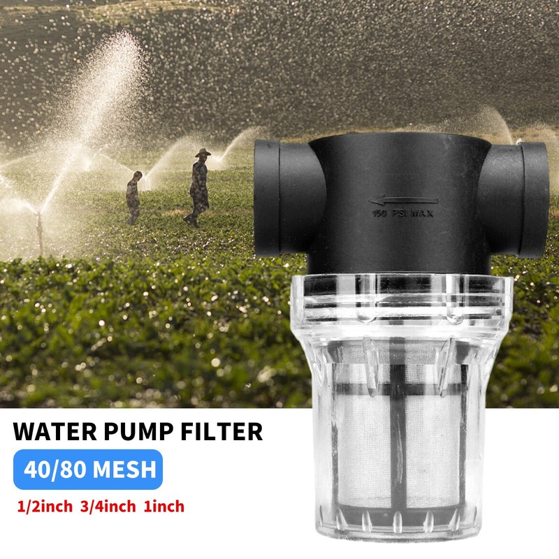 1/2" 3/4" 1" Inline Mesh Strainer Water Pump Filter Screen Garden Irrigationo0 gallery