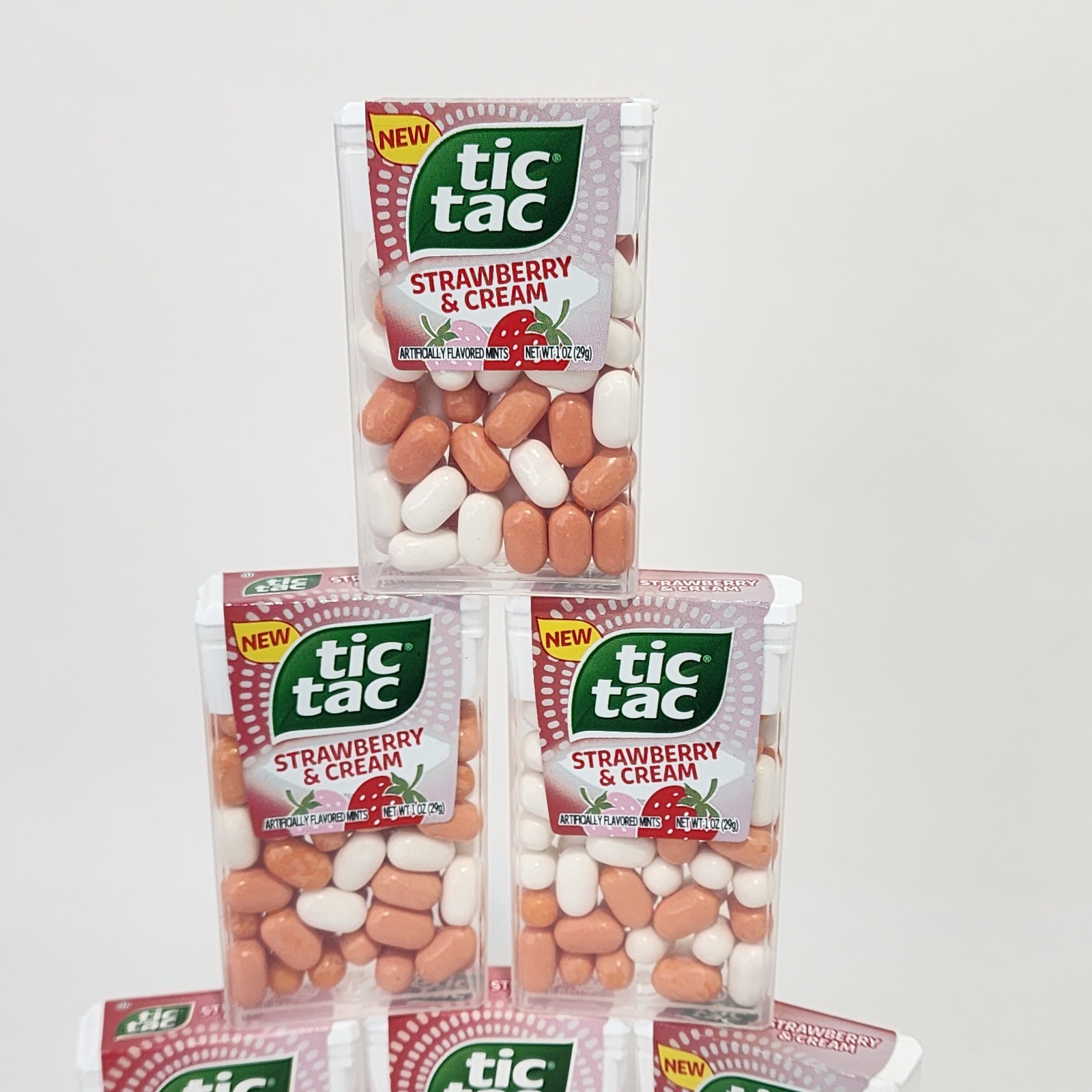 Tic Tac Strawberry and Cream Flavored On-the-Go Refreshment 1 oz each - Lot of 6 gallery
