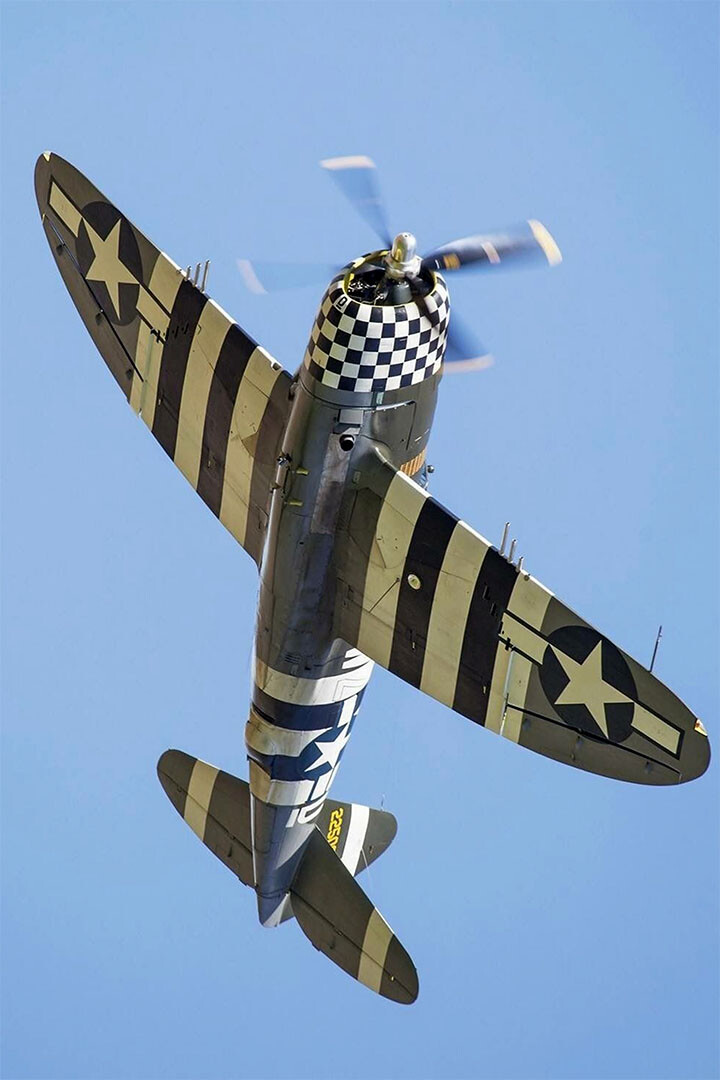 Usaaf P-47 Thunderbolt Fighter Planes In Flight Wall Home Decor - POSTER 20x30 gallery