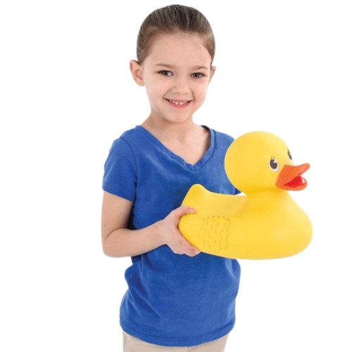 JUMBO RUBBER DUCKY SQUEAKY BATH POOL TOY 10.5" (Ages 3 Years and Up) gallery