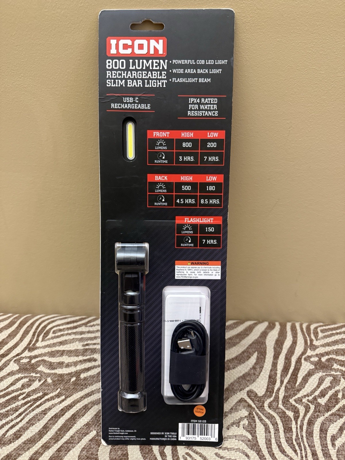 Icon 3in1 800 Lumen LED Rechargeable WorkLight Foldable Slim Bar Light Magnetic gallery