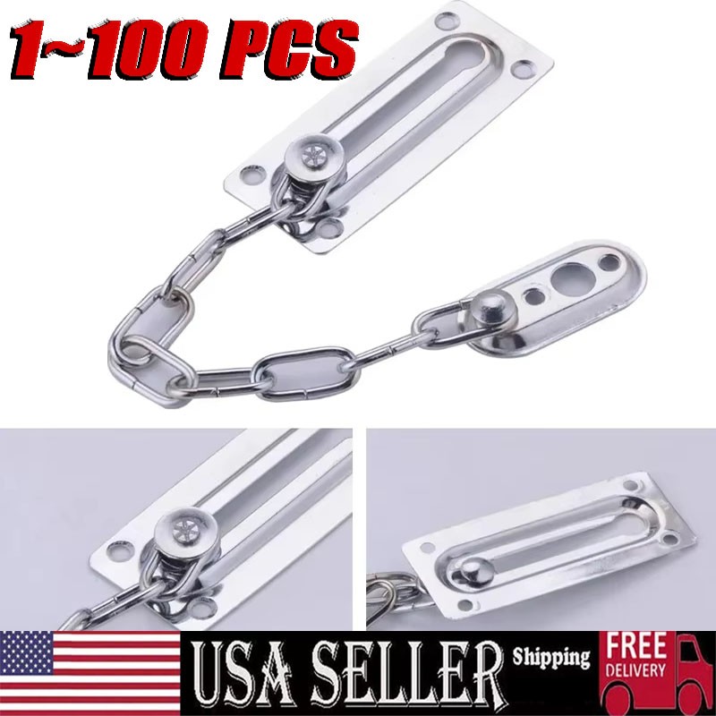 Heavy Duty Door Chain Lock Stainless Steel Anti-theft Door Lock Security Chai gallery