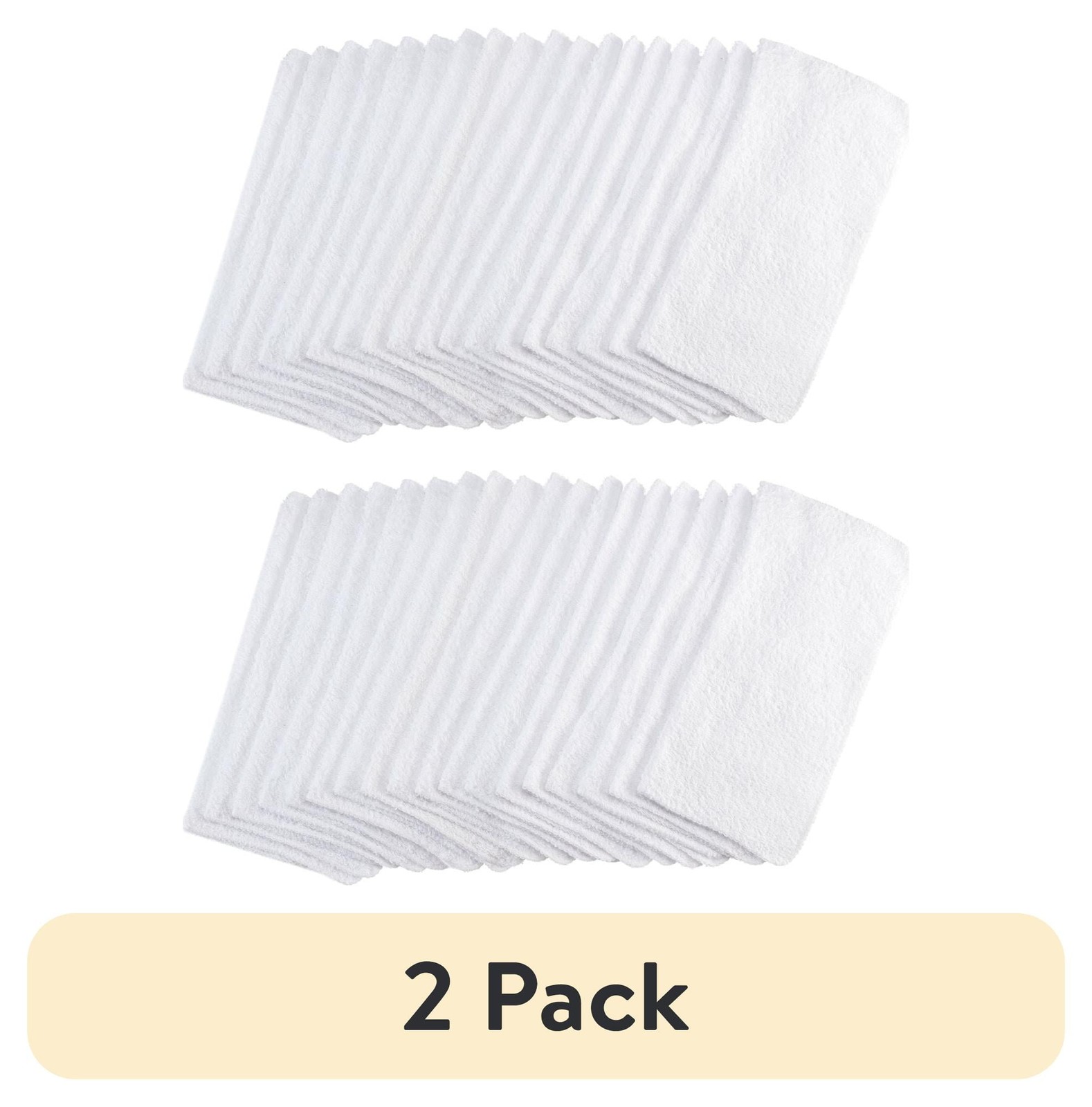 (2 pack) 18-Pack Washcloth Bundle, White gallery