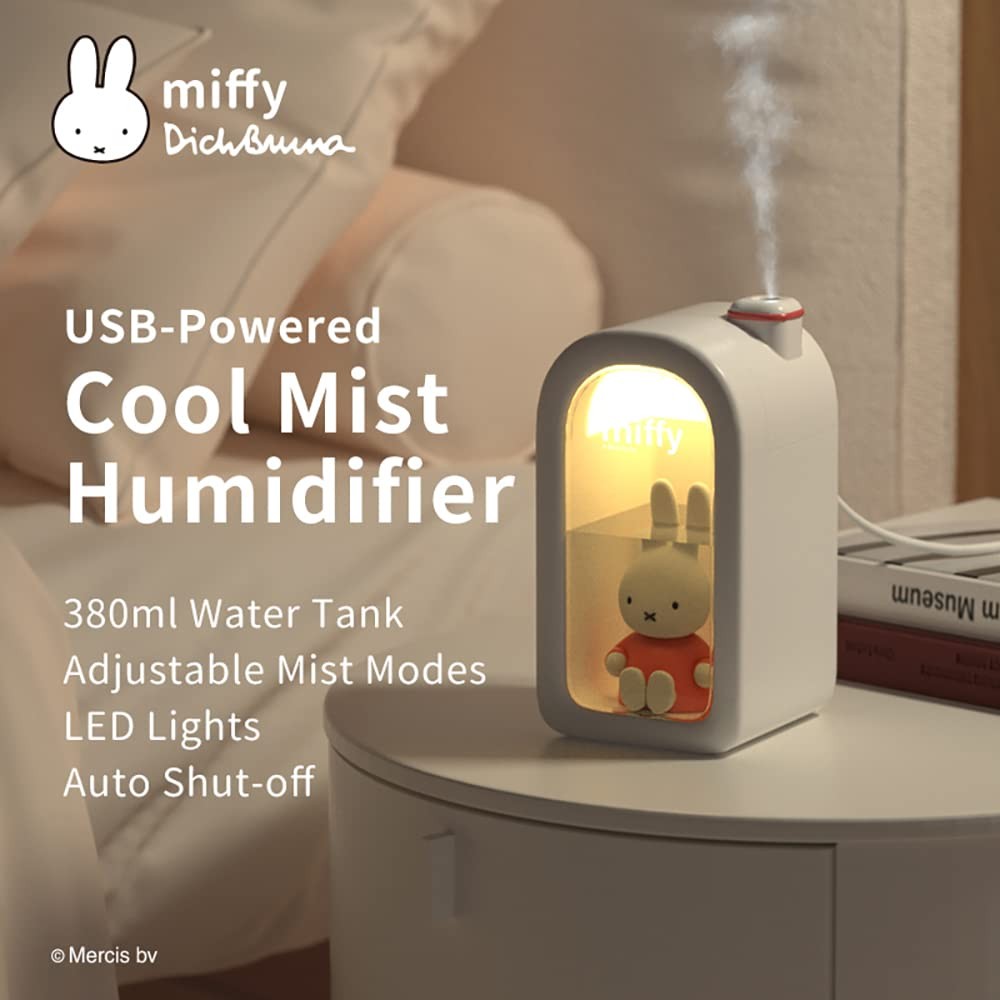Mipow Miffy Cool Mist Humidifier 380ml Ultrasonic Mini Night Light Blue gallery
