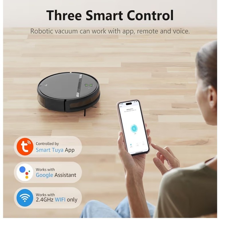 Robot Vacuum Cleaner BR151 WiFi + Remote + Charging Dock – Works Great gallery