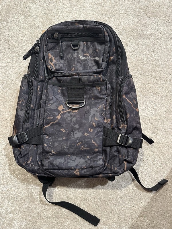 TechProducts360.com Ruck Pack Heavy Duty Backpack Ghost Camo