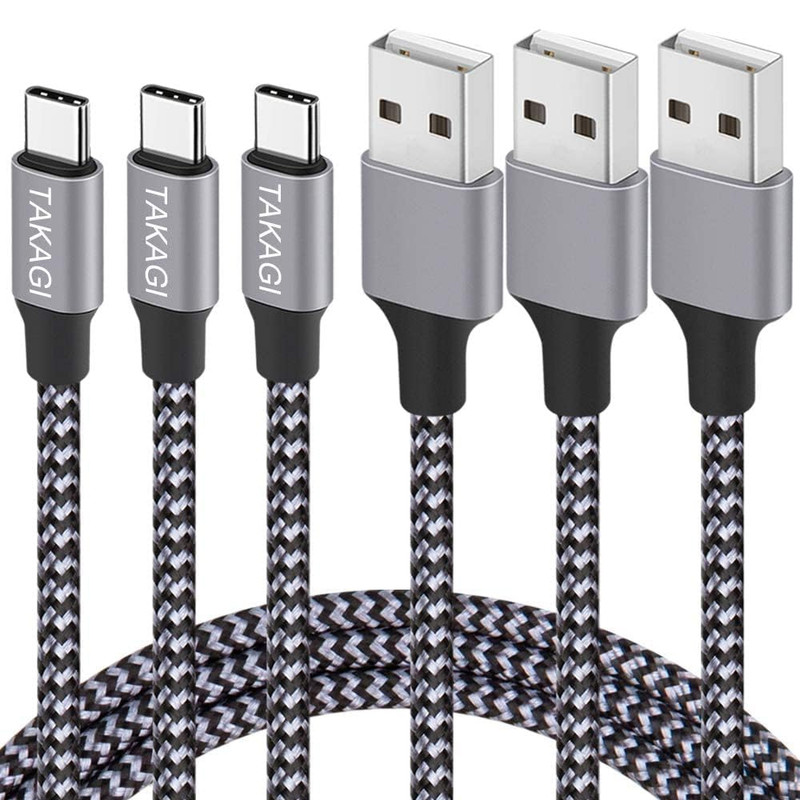 USB to USB C Cable (3Pack 6Ft) USB a to Type C Cable Fast Charging Nylon Braided gallery