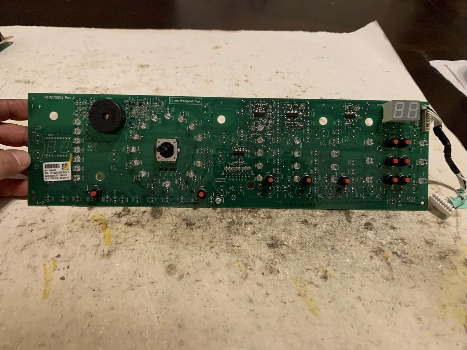 WHIRLPOOL KENMORE WASHER MAIN CONTROL BOARD - PART# W10252256 Rev D. #256 gallery