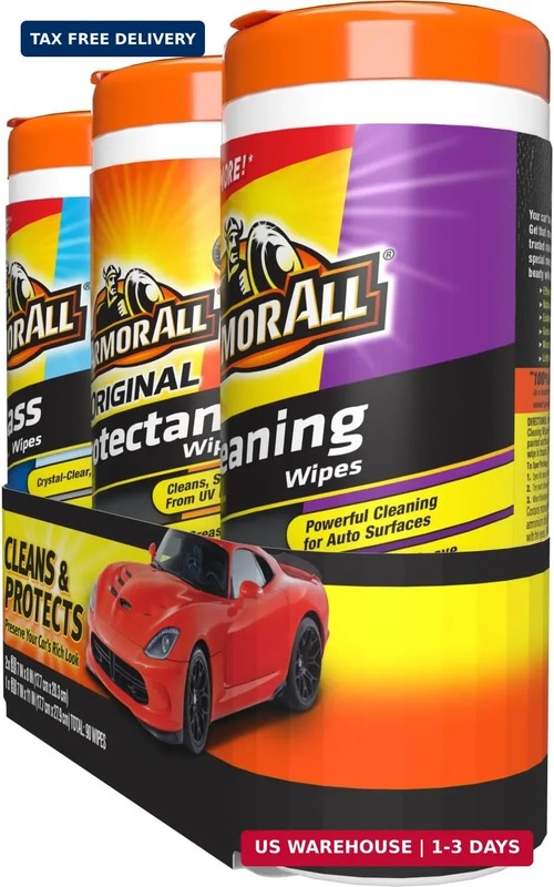 Armor All Car Interior Value Pack, 90 Count, Includes Auto Glass Cleaner, Cleani gallery