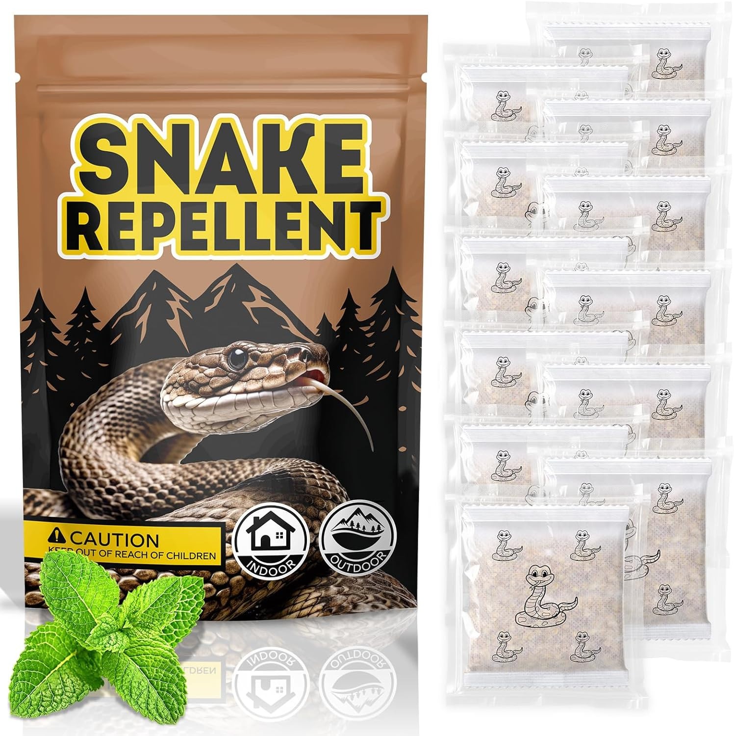 Snake Repellent for Yard Pet Safe 12 Packs, Natural Rattlesnake Repeller from In gallery
