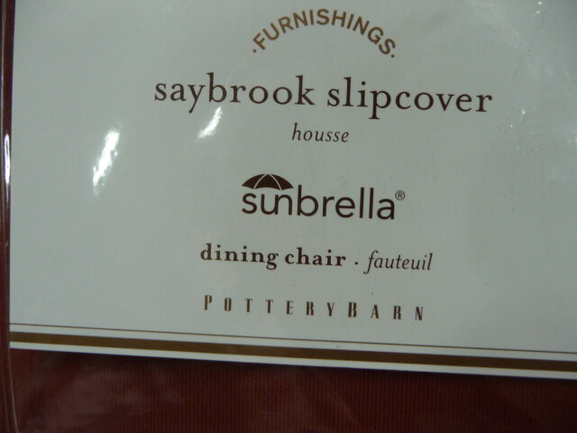 Pottery barn Saybrook Outdoor Dining Chair cushion cover Terracotta multiples gallery