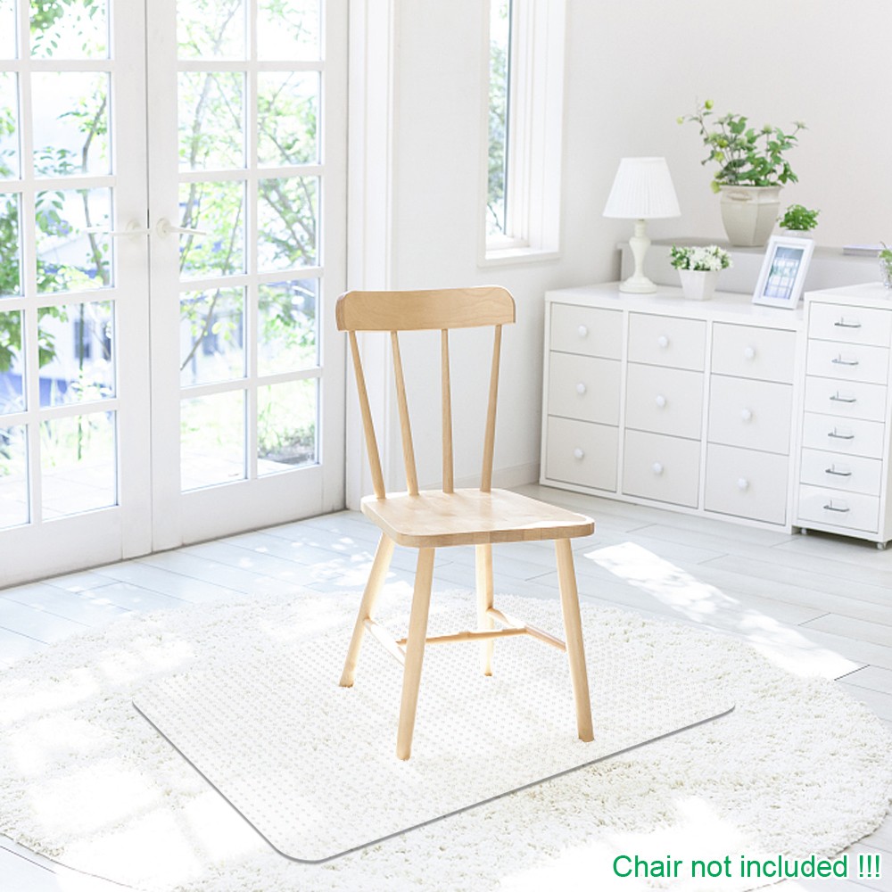 High Quality PVC Rectangle Floor Protection Mat Chair Mat with Nail Transparent gallery