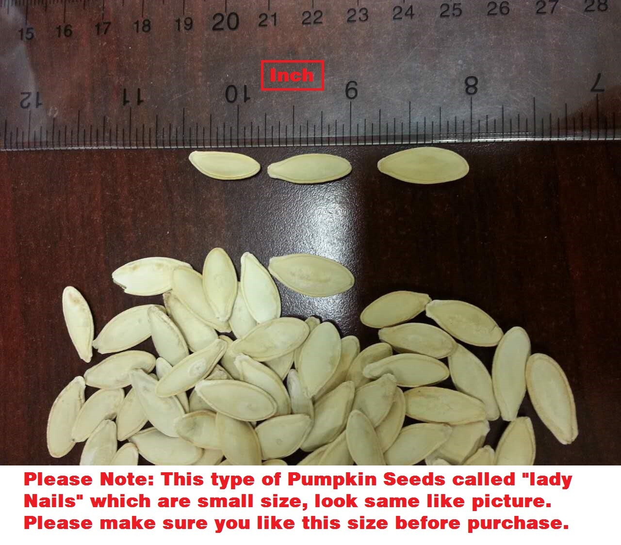 3 lbs ROASTED PUMPKIN SEEDS (Lady Nails) IN SHELL ROASTED SALTED gallery