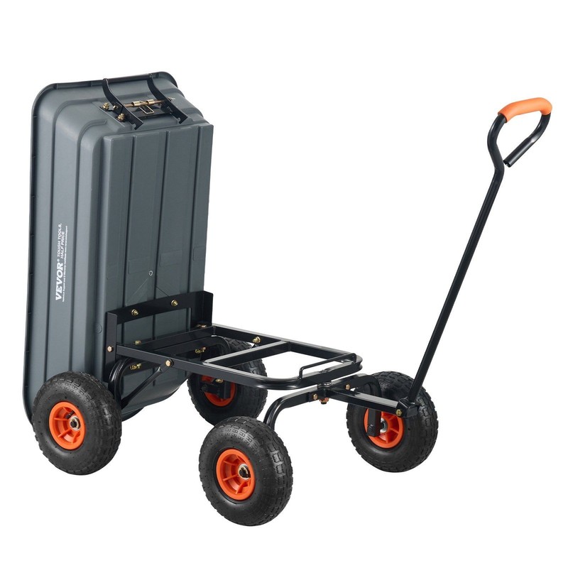 600lb Load Ready Poly Cart with 10in All Purpose Tires Comfort Grip gallery