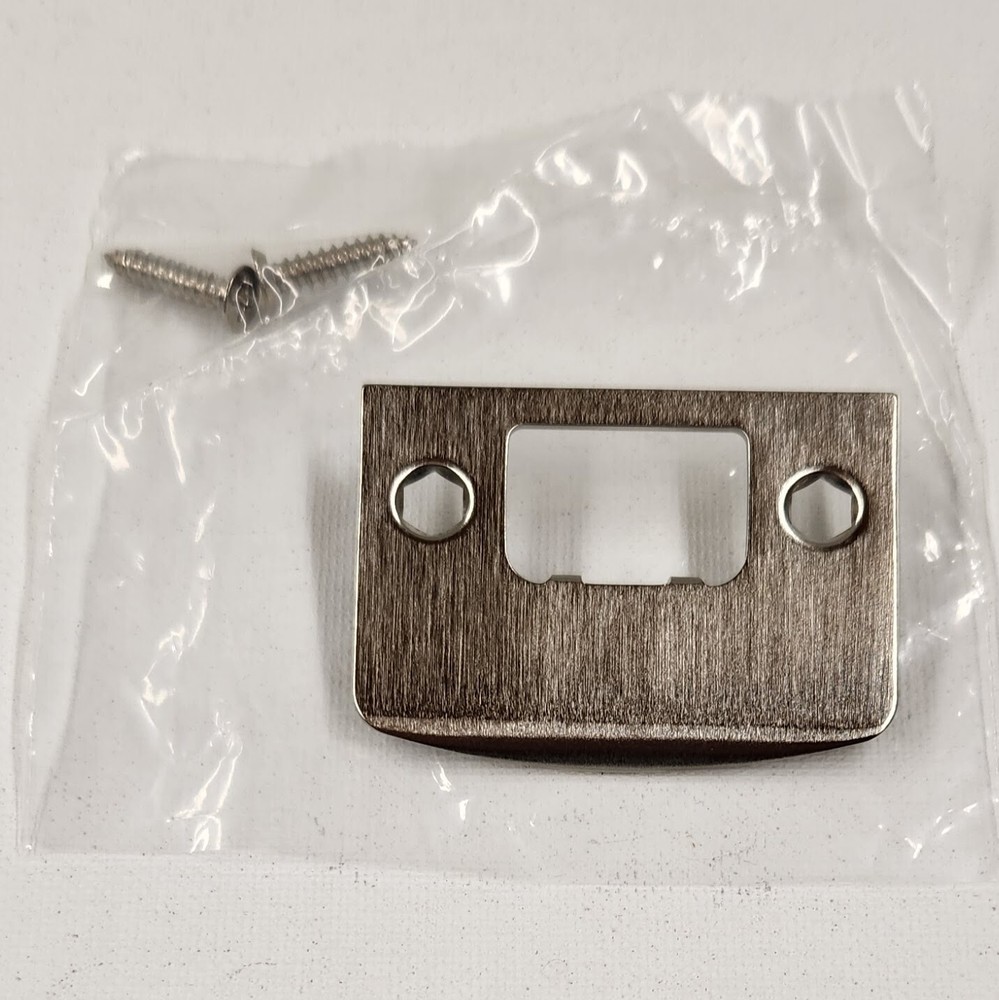 Baldwin Full Lip Strike Plate - Lifetime Satin Nickel (056) Estate Collection