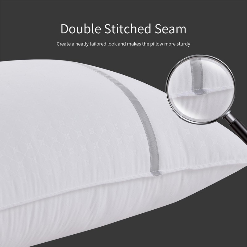 Hotel Quality Bed Pillows Standard 20x26 Inches Down Alternative Cooling for Sle gallery