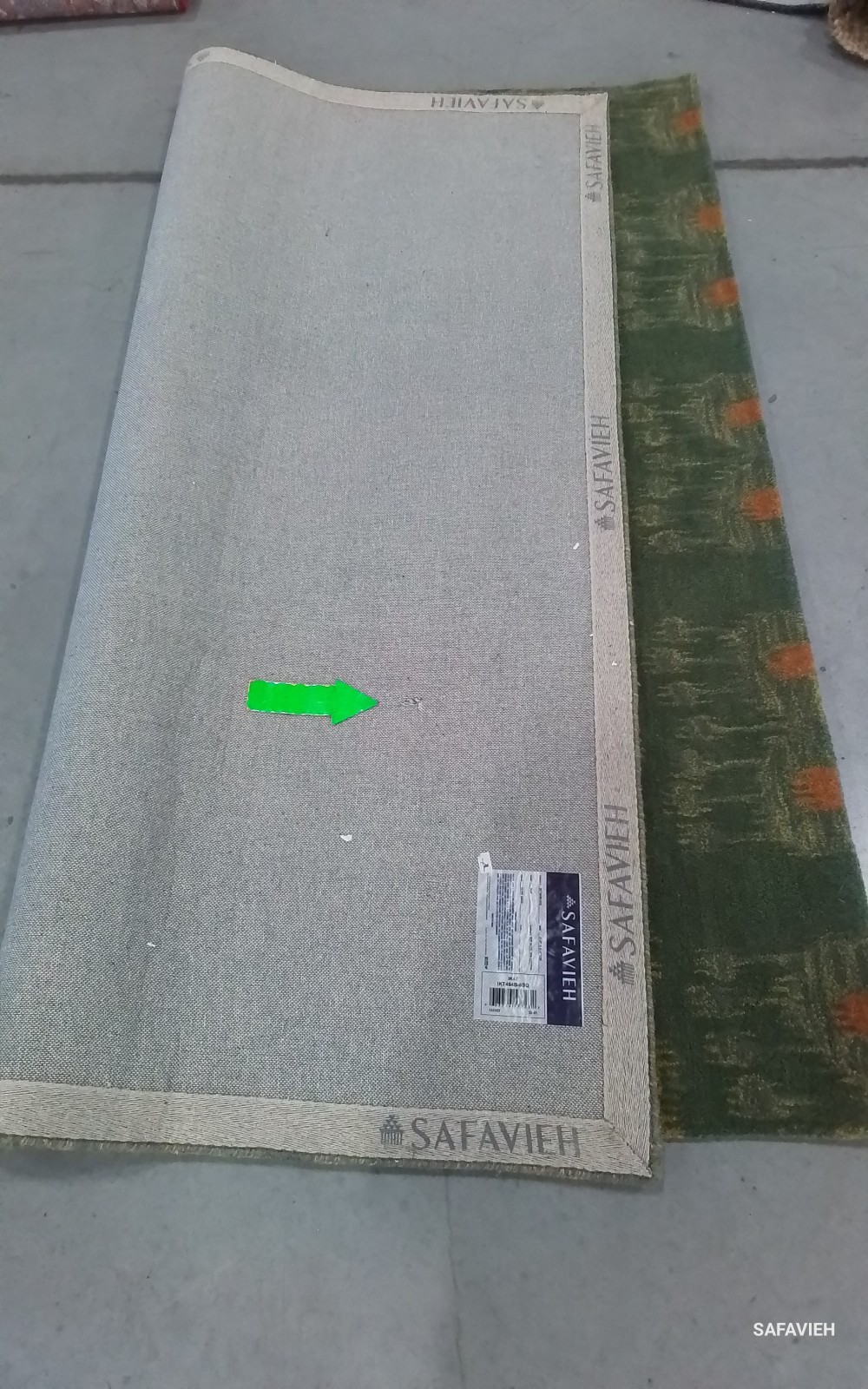 OLIVE GOLD 6'-0" x 6'-0" Broken Thread Rug, Reduced Price 1172780232 IKT464B-6SQ gallery