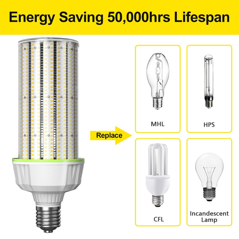 120 Watts LED Corn Light Bulb, E39 Mogul Base High Bay LED Bulb 6000K 277-480VAC gallery