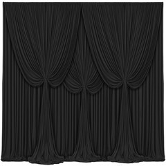 20ft x 12ft Black Backdrop Curtains Panels for Parties Birthday Party Wrinkle…
