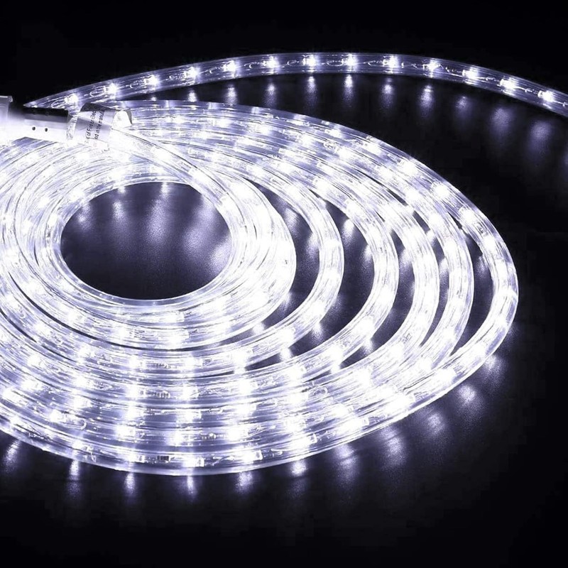 25/50 FT Cool White Thick LED Rope Light Accent Indoor Outdoor Waterproof Rope gallery