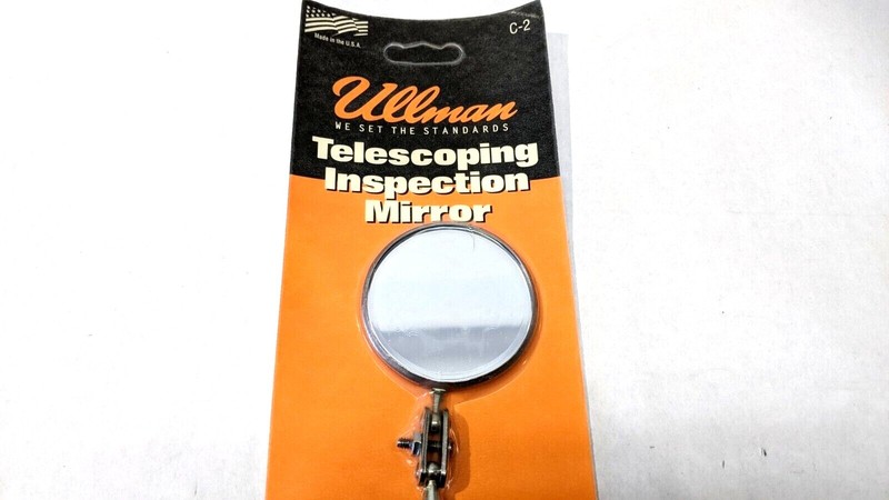 Ullman C-2 Telescoping Inspection Mirror 2-1/4" Diameter 10-14" Length BOX OF 12 gallery